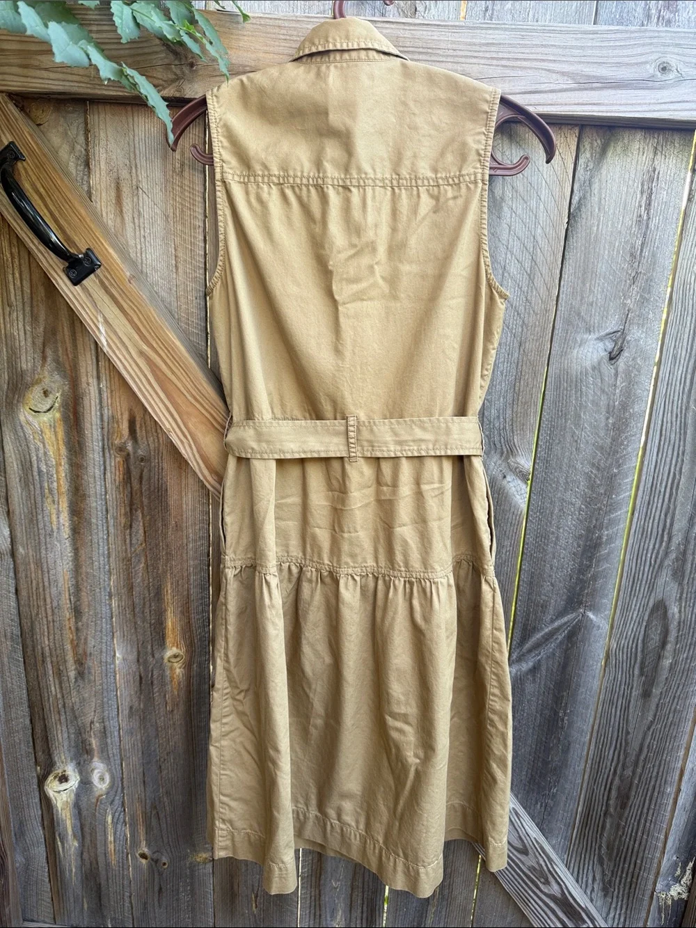 J. Crew Tiered Fatigue Shirtdress,